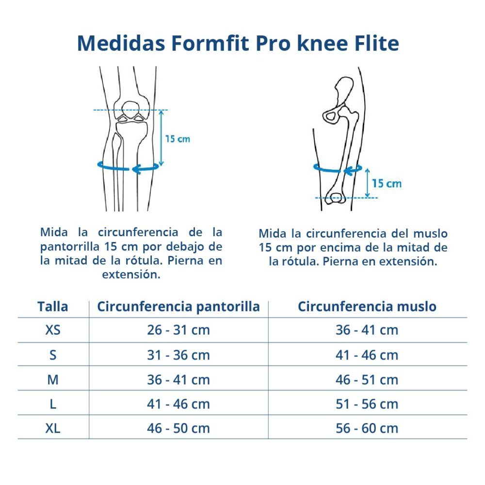 Rodillera compresiva de alto rendimiento Formfit Pro Tienda Doctor's Choice